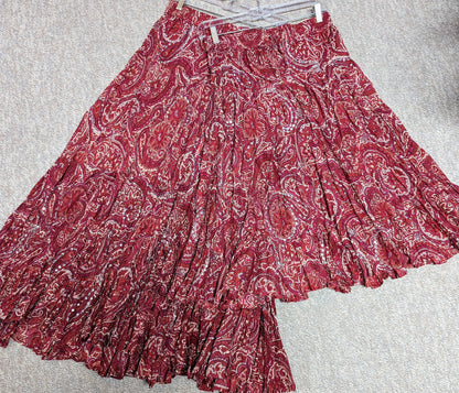 Red Sequin Prairie Skirt