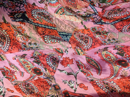 PINK FLORAL PRAIRIE SKIRT