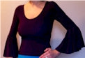 3/4 Length Flared Sleeve