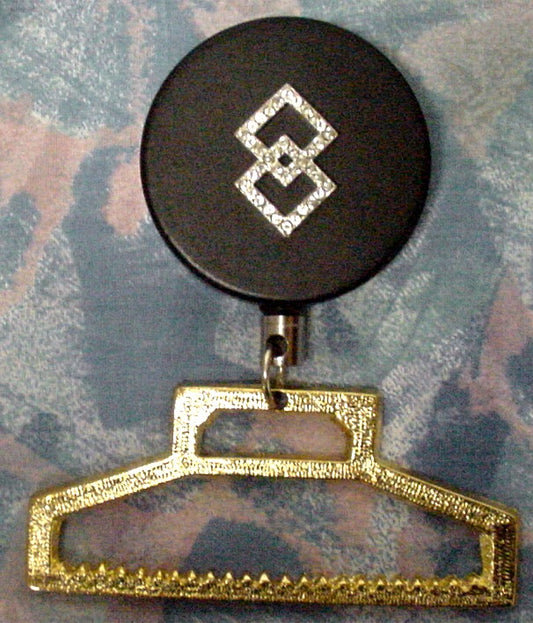 RHINESTONE SQUARES TOWEL HOLDER