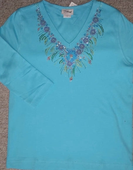 V-NECK FLORAL TOP