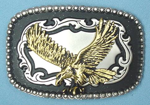 ENAMEL EAGLE BELT BUCKLE