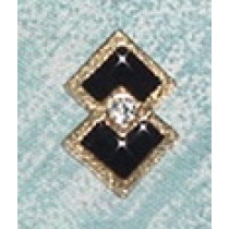 DANCE SYMBOL WITH ENAMEL AND RHINESTONE (PACKAGE OF 12)