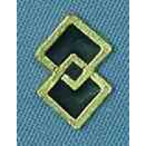 SQUARE DANCE SYMBOL WITH ENAMEL (PACKAGE OF 12)